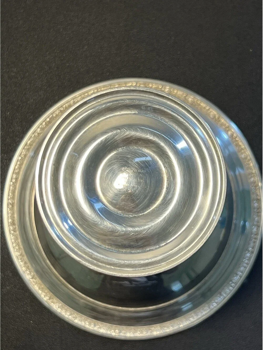 International Sterling 1939 Prelude Pedestal Compote Tazza Weighted T201, 6.5x6”